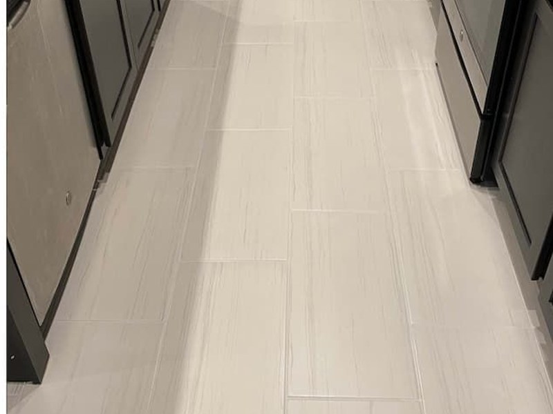 New tile installation